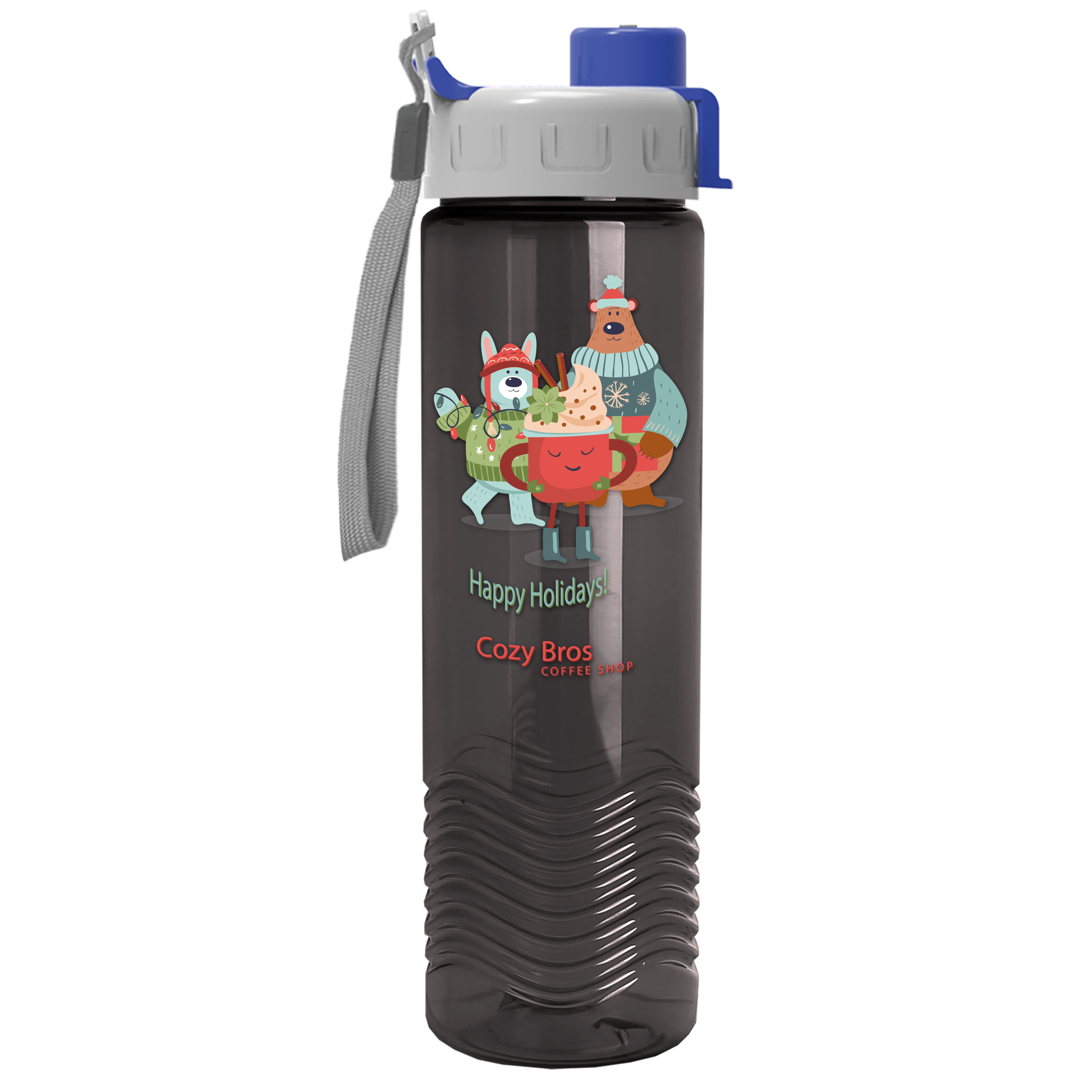 Wave Tritan® Bottle with Quick-Snap Lid - 24 oz.